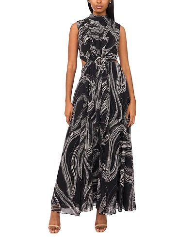 Parker Women's The Evette Printed Chiffon Maxi Dress