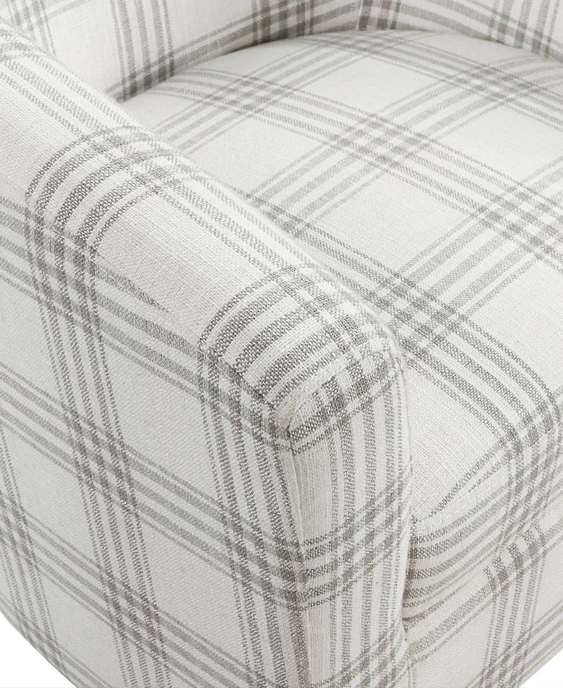 Convenience Concepts 26.25" Polyester Take a Seat Churchill Accent Chair with Ottoman