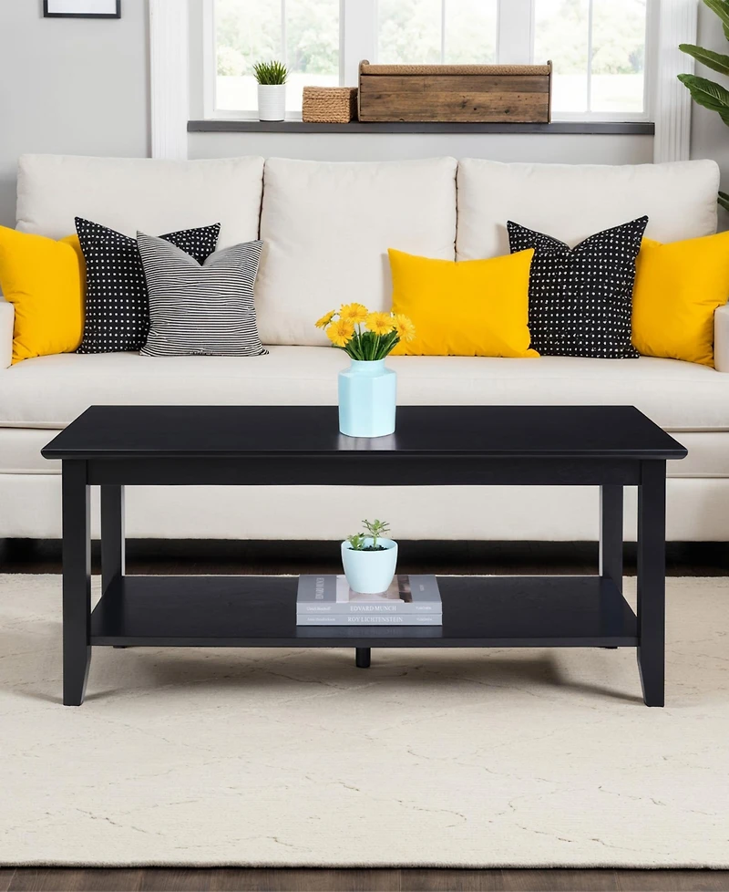 Convenience Concepts 20" Wood American Heritage Rectangle Coffee Table