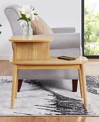 Convenience Concepts 15.75" Wood Maxwell Mid-Century 2-Tier Chairside End Table