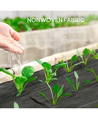Outsunny 4FT x 300FT Weed Barrier Landscape Fabric, Weed Control Fabric