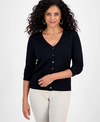 Jm Collection Women's Fran Solid Novelty Long Sleeves Sweater, Macy's Exclusive