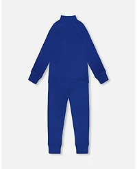 Deux par Boy Two-Piece Thermal Underwear Set Blue