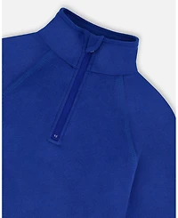 Deux par Boy Two-Piece Thermal Underwear Set Blue