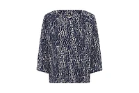 Olsen Women's Modern Animal Jersey Top