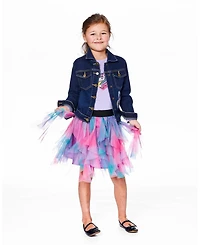 Deux par Girl Multi Layer Mesh Skirt Multicolor