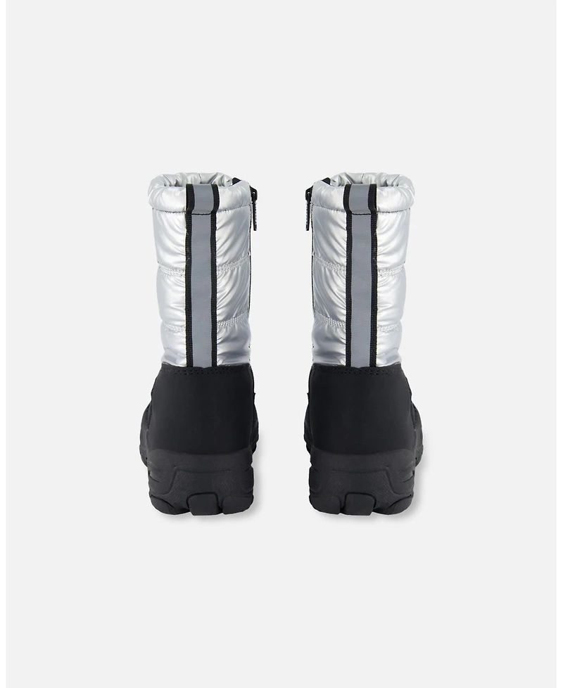 Deux par Girl Winter Boots Silver - Child