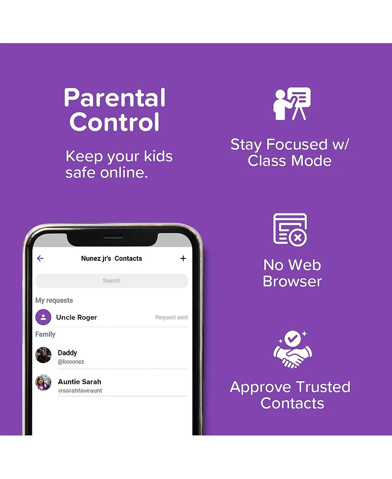 myFirst Fone R2 (Acai Purple) Kids Smartwatch Phone with Gps Tracker, Video Calls, Messaging, Sos Button, eSIM Technology