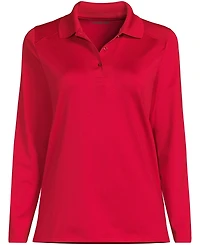 Lands' End Women's Long Sleeve Feminine Fit Rapid Dry Polo Shirt