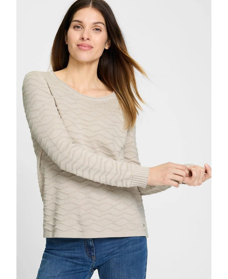 Olsen Women's Novelty Stitch Pullover