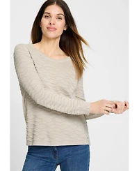 Olsen Women's Novelty Stitch Pullover