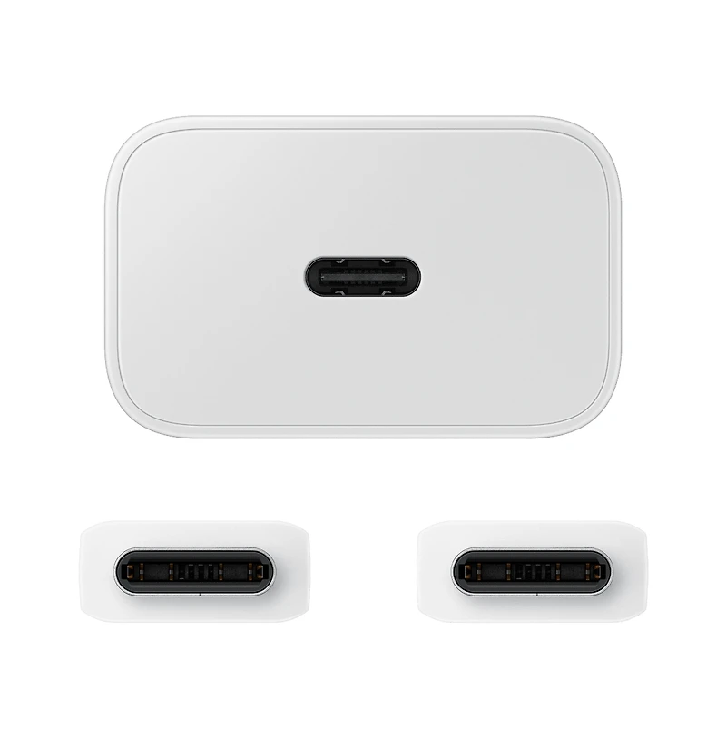Samsung 25W Usb C Wall Charger and Cable-White