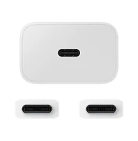 Samsung 25W Usb C Wall Charger and Cable-White