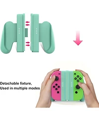 Nbcp Switch Joy-Con Detachable Grip, Compatible with Nintendo Switch/Switch Oled, Light Green, Ergonomic Comfort for Long Sessions