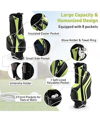 Mecale Golf Stand Bag Lightweight and Portable Golf Cart Bag with Shoulder Strap
