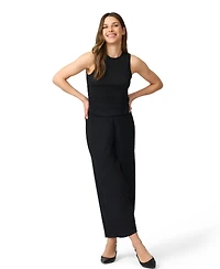 Cable & Gauge Sleeveless Top Cropped Wide Leg Pant Matching Set
