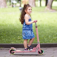 Hitway 2-Wheel Light-Up Kids Scooter with Adjustable Handlebar and Foldable Design