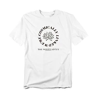 Logovision Men's White Lotus Cosmic Logo T-Shirt
