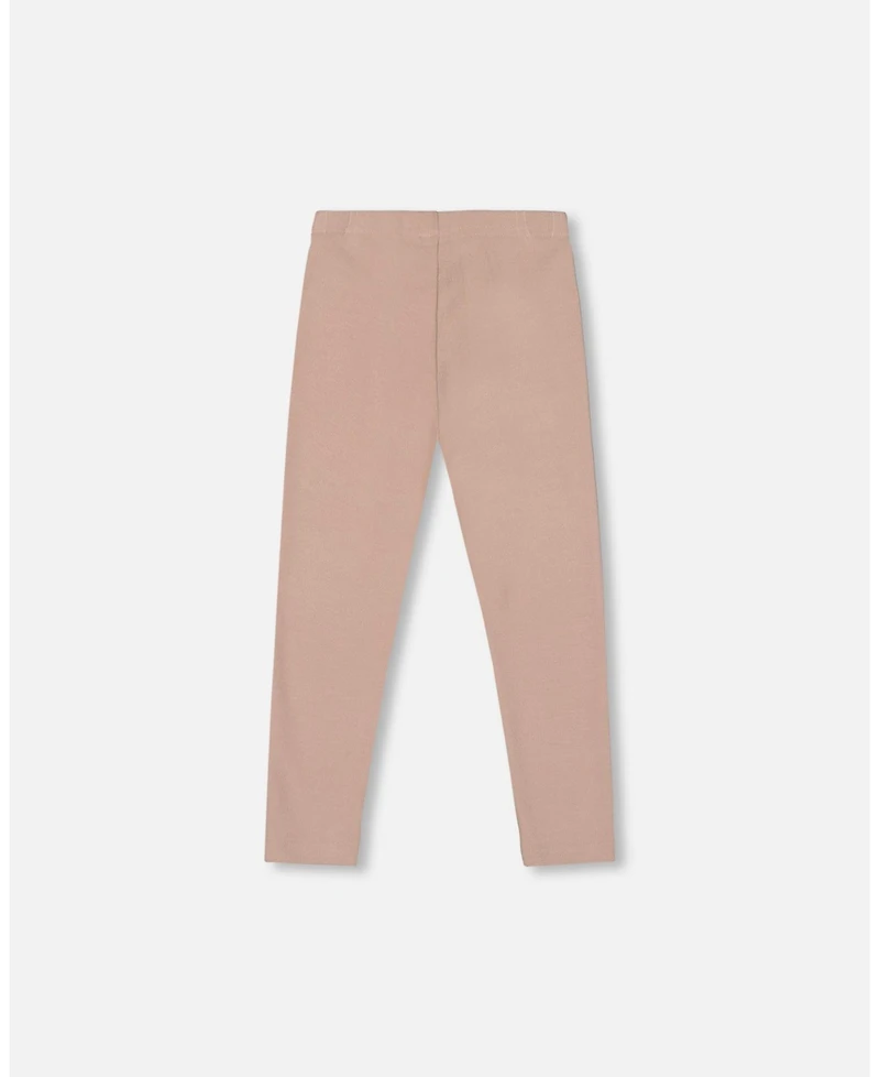 Deux par Girl Super Soft Ribbed Leggings Light Caramel