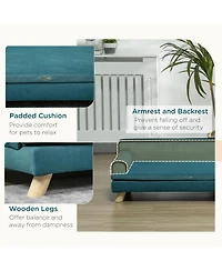 PawHut Soft Foam Large Dog Couch for a Fancy Dog Bed, Dog Sofa Bed,