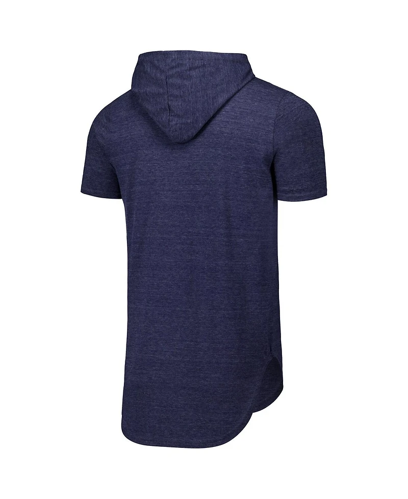 Majestic Threads Men's Navy Boston Red Sox Tri-Blend Hoodie T-Shirt
