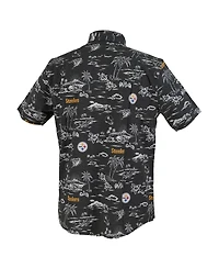 Reyn Spooner Men's Black Pittsburgh Steelers Kekai Performance Button-Down Shirt