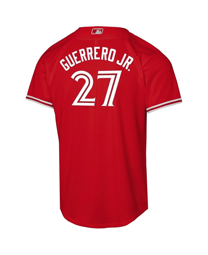 Nike Big Boys and Girls Vladimir Guerrero Jr. Red Toronto Blue Jays Canada Day Replica Jersey