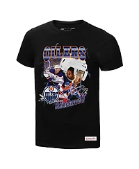 Mitchell & Ness Men's Connor McDavid Black Edmonton Oilers 2.0 Player Graphic T-Shirt