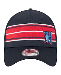 New Era Men's Navy Houston Texans Stripes 39THIRTY Flex Hat