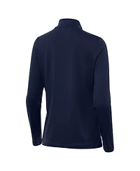 Antigua Women's Navy Michigan Wolverines Reprocess Quarter-Zip Sweatshirt
