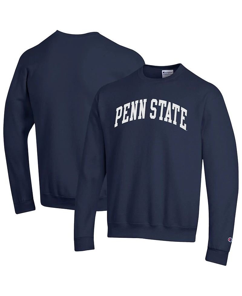 Champion Men's Navy Penn State Nittany Lions Basic Arch Fleece Pullover Sweatshirt