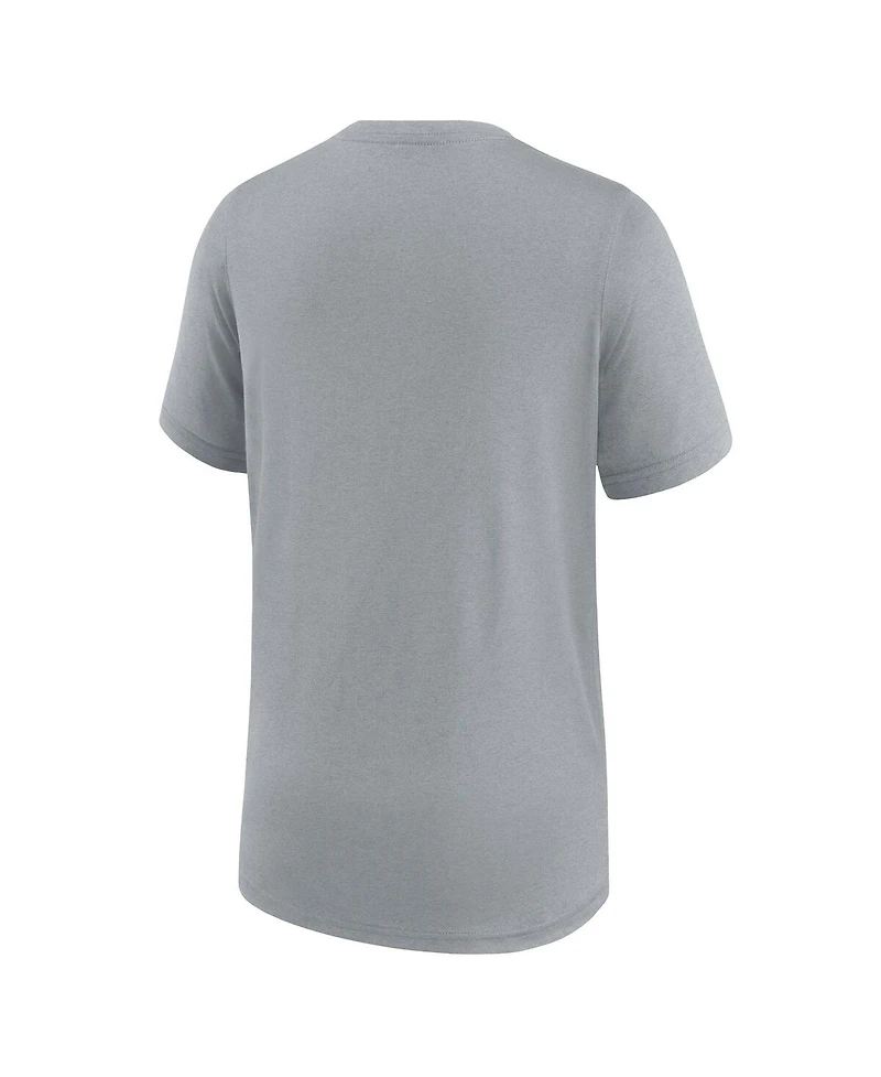 Nike Big Boys and Girls Gray Dallas Cowboys Icon Legend T-Shirt