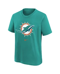 Nike Big Boys and Girls Aqua Miami Dolphins Primary Logo Legend T-Shirt