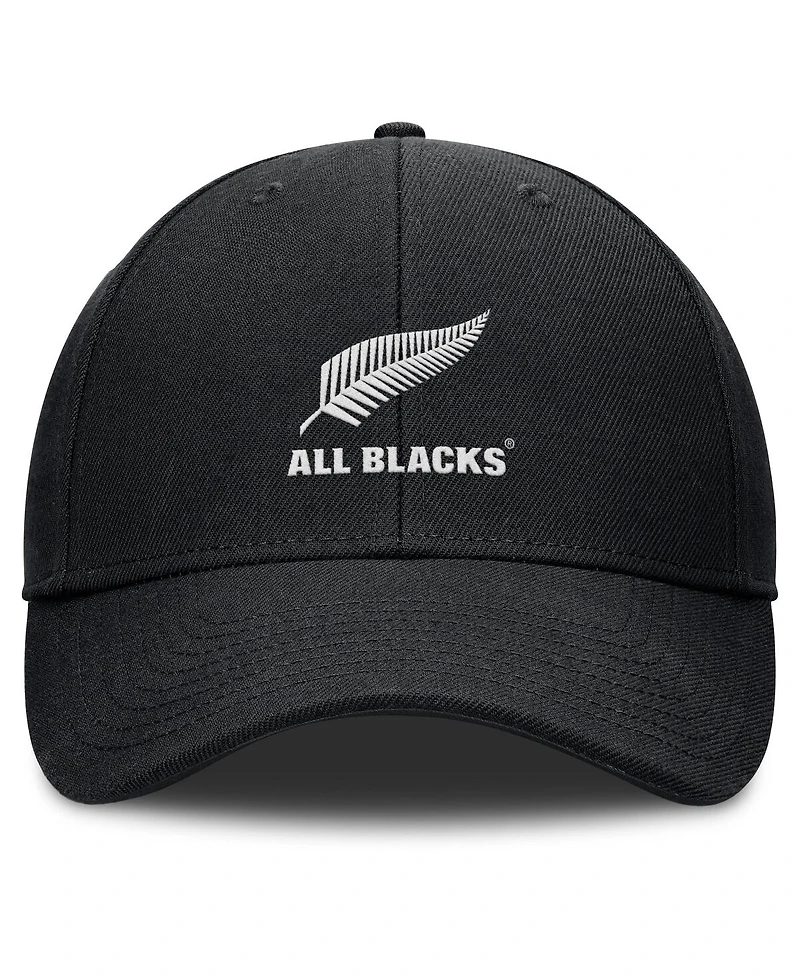 Fanatics Men's Black New Zealand Rugby All Blacks Essentials Adjustable Hat