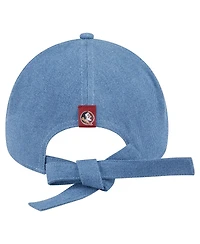 New Era Women's Denim Florida State Seminoles A-Frame 9FORTY Adjustable Hat