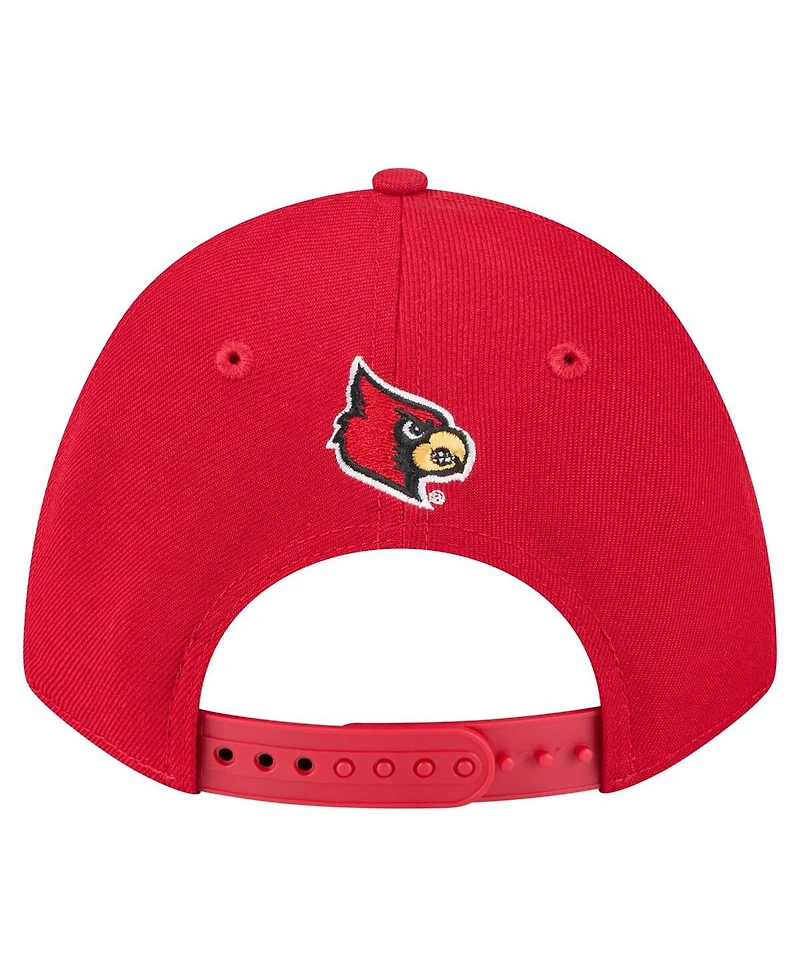 New Era Men's Red Louisville Cardinals Team Collective 9FORTY M-Crown Adjustable Hat