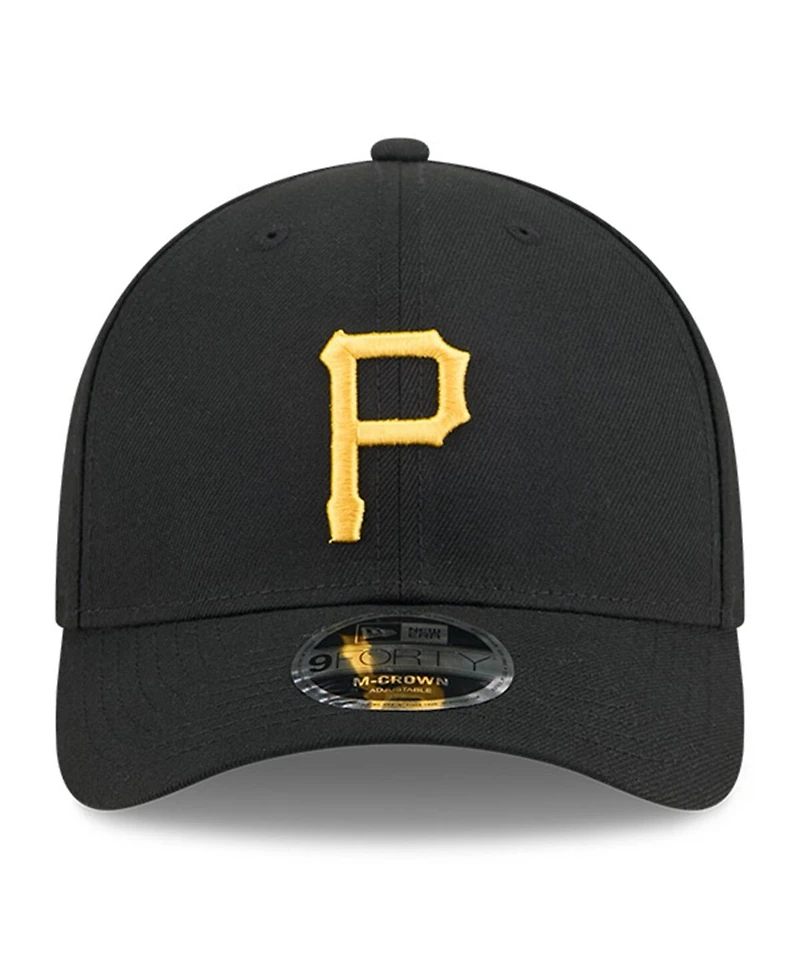 New Era Men's Black Pittsburgh Pirates Baseball Hall of Fame 9FORTY M-Crown Adjustable Hat