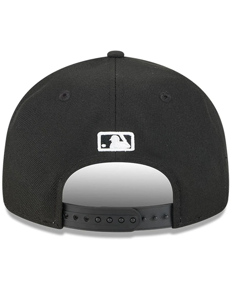 New Era Men's Black Baltimore Orioles Baseball Hall of Fame Retro Crown 9FIFTY Adjustable Hat