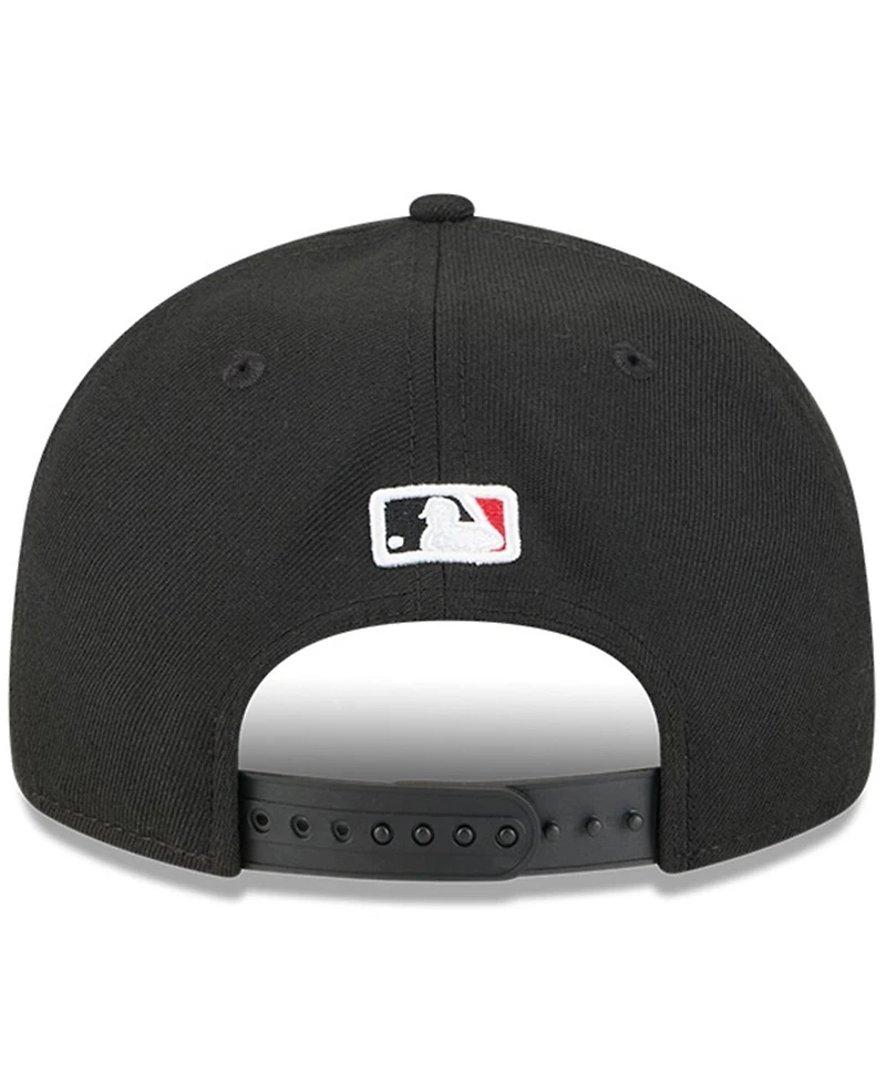 New Era Men's Black Chicago White Sox Baseball Hall of Fame Retro Crown 9FIFTY Adjustable Hat
