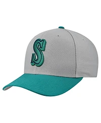 Mitchell & Ness Men's and Women's Gray Seattle Mariners Basic Coop Pro Adjustable Hat