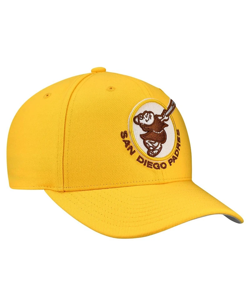 Mitchell & Ness Men's and Women's Yellow San Diego Padres Basic Coop Pro Adjustable Hat