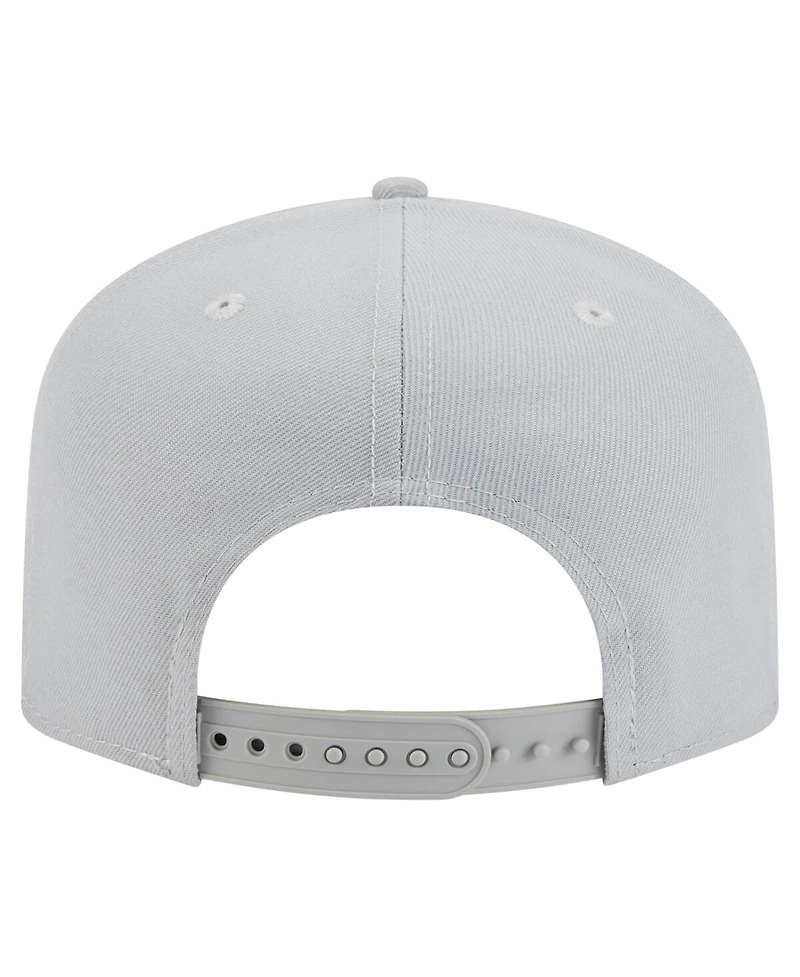 New Era Men's Gray Dallas Mavericks Colorpack A-Frame Pinch Front 9FIFTY Snapback Hat