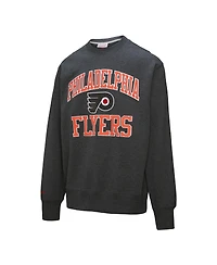 Mitchell & Ness Men's Charcoal Philadelphia Flyers Playoff Win Fleece Pullover Sweatshirt