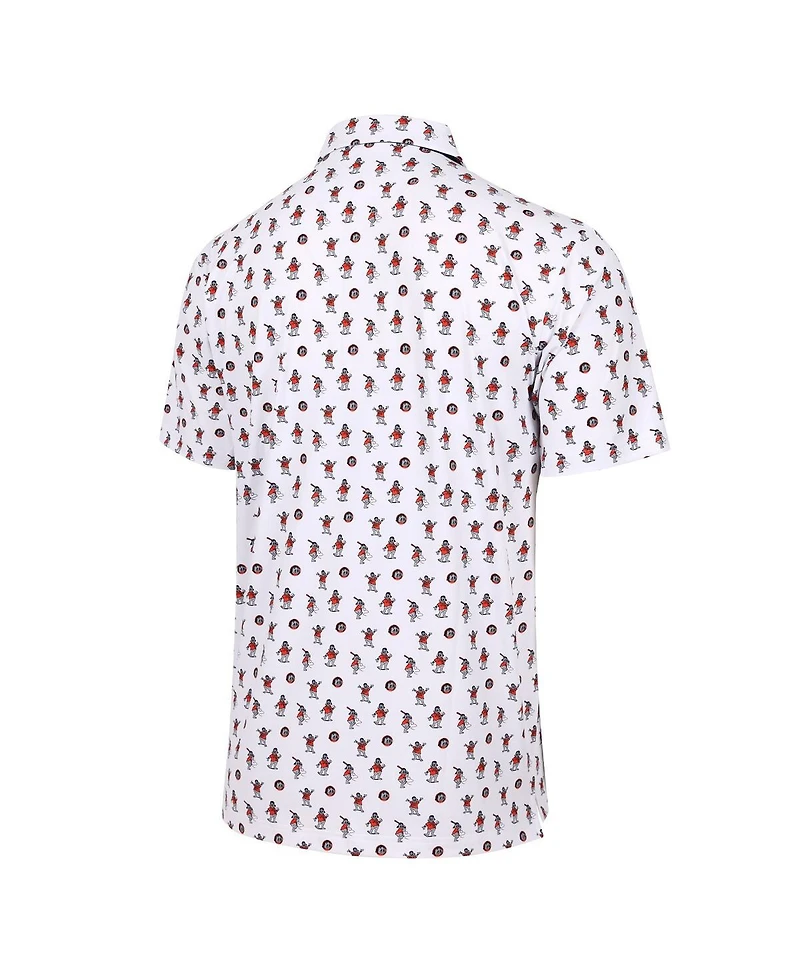 Mlb Vip Exclusive Men's White San Francisco Giants Lou Seal Polo Shirt