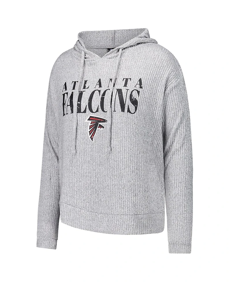Concepts Sport Women's 2-Piece Gray Atlanta Falcons Juniper Long Sleeve Hoodie Top and Shorts Sleep Set