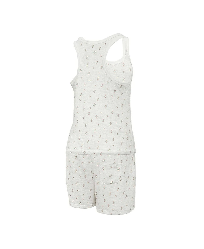 Concepts Sport Women's Cream Chicago Cubs Gardner Hacci Knit Romper