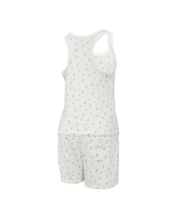 Concepts Sport Women's Cream Chicago Cubs Gardner Hacci Knit Romper