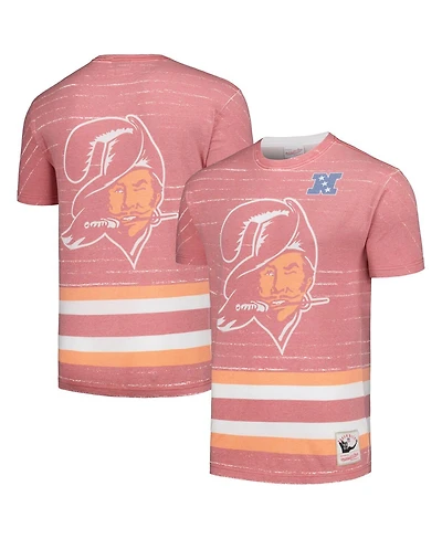Mitchell & Ness Men's Red Tampa Bay Buccaneers Jumbotron 3.0 T-Shirt