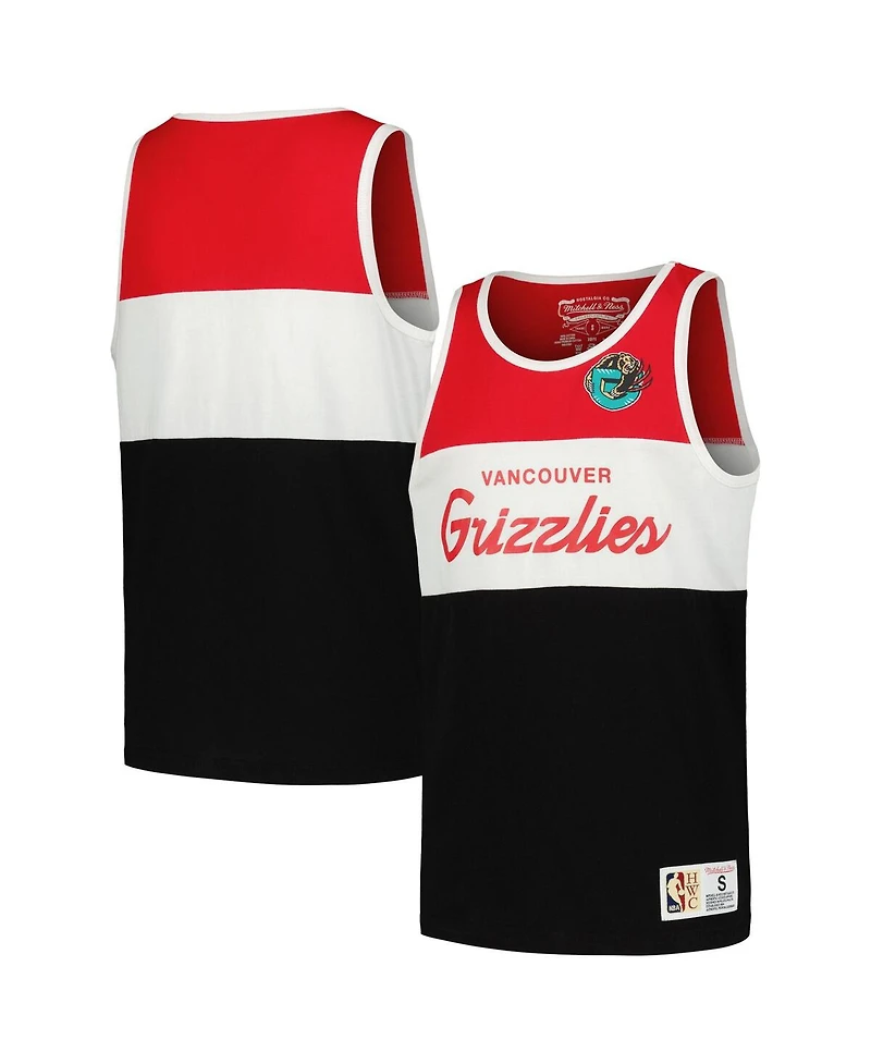 Mitchell & Ness Big Boys and Girls Red Vancouver Grizzlies Hardwood Classics Special Script Tank Top