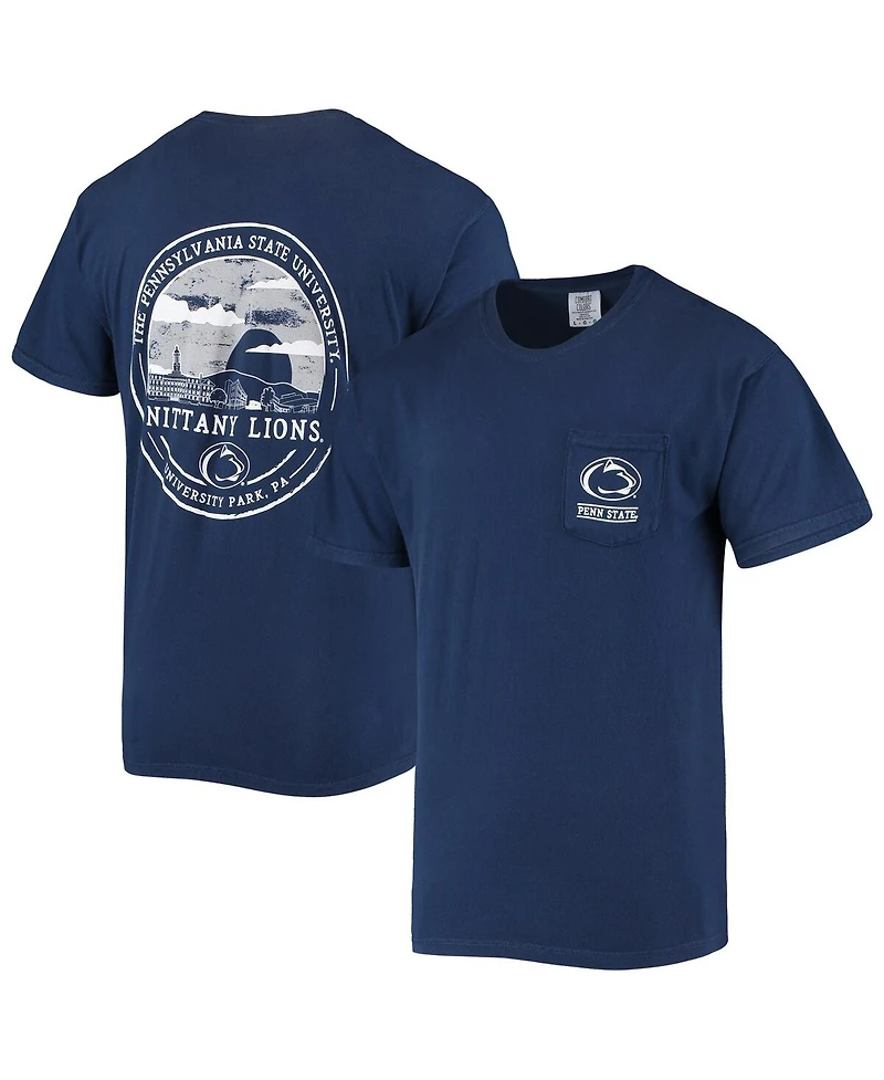 Image One Men's Navy Penn State Nittany Lions Circle Campus Scene T-Shirt